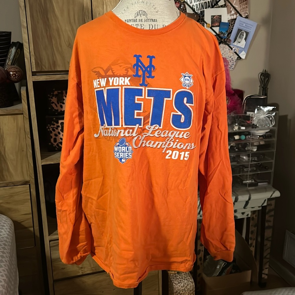 New York Mets National League Champions 2015 Long Sleeve Shirt - XL